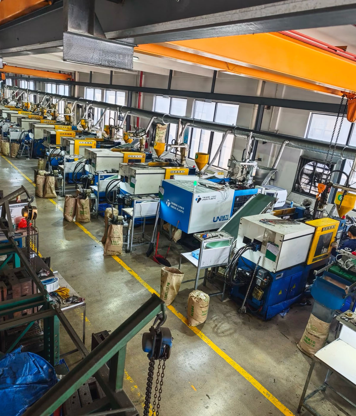 Sanitary ware production and assembly line